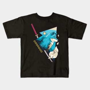 Wolf - Ōkami the Sky Blue Kids T-Shirt